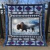 Bison The Wild Quilt Blanket Lk08  Quilt